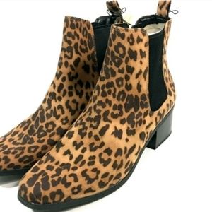 A New Day Leopard print boots NWT